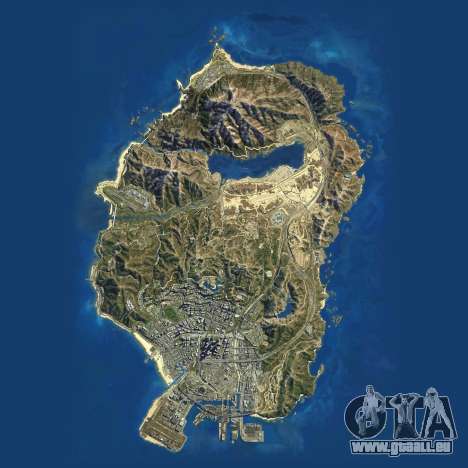 Carte Satellite de Grand Theft Auto 5