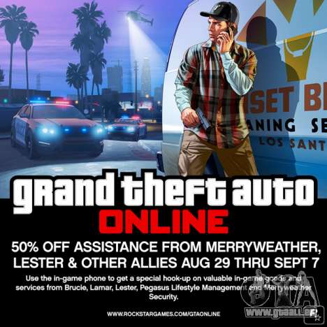 GTA Online: minus 50% auf der VIP-Service