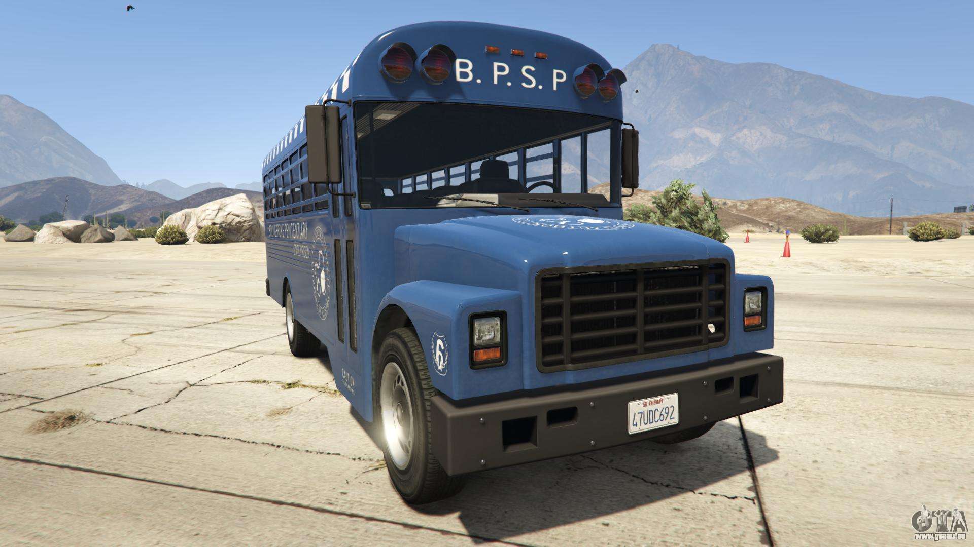 GTA 5 Vapid Prison Bus - vue de face