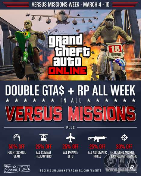Versus Missionen Woche in GTA Online