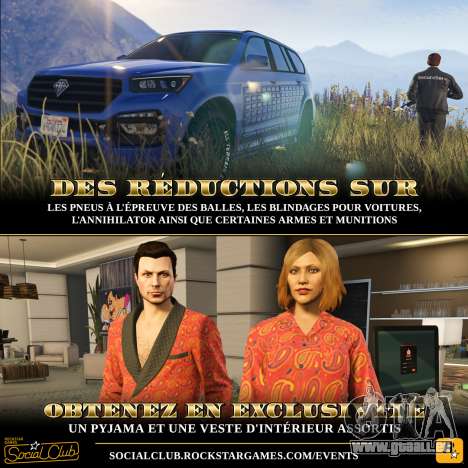 contenu Exclusif et des offres spéciales dans GTA Online