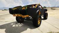 Vapid Trophy Truck de GTA Online, vue de dos