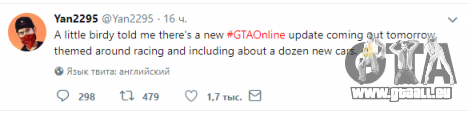 La nouvelle mise à jour pour GTA Online est sur le chemin?