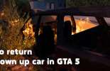 Ein Weg, der in die Luft gesprengt Auto in GTA 5