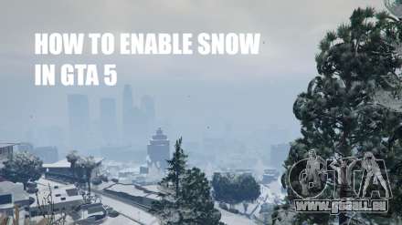 L'inclusion de la neige dans GTA 5 online