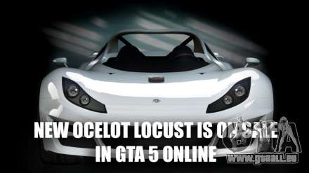 Ocelot Pèlerin est apparu dans le magasin dans GTA 5 Online