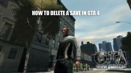 Supprimer des sauvegardes de GTA 4