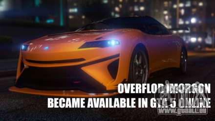 In GTA 5 Online hat eine neue Sport-Elektroauto-Overflod Imorgon