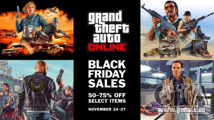 Der "Black Friday" in GTA Online: hohe Rabatte auf verschiedene warenOnline