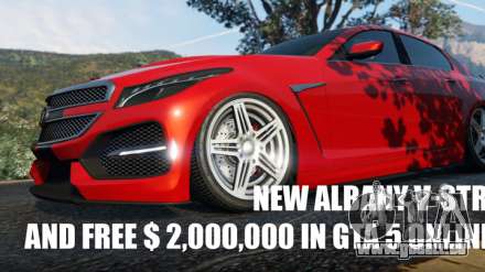 New Albany V-STR sans précédent de la distribution de 2000000$ et d'autres nouvelles dans GTA 5 Online