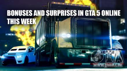 Des bonus et des réductions dans GTA 5 Online cette semaine, et des paiements supplémentaires de l'emploi