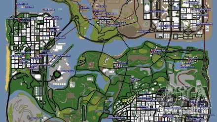 Karte der Geheimnisse für GTA San Andreas