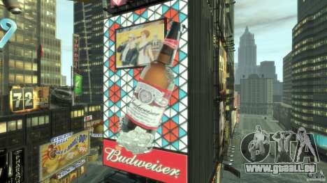 Timesquare Budweiser MOD für GTA 4