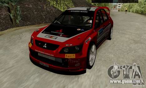 Mitsubishi Lancer Evolution VIII WRC pour GTA San Andreas