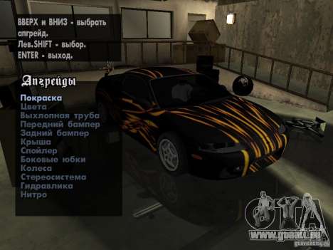 Mitsubishi Eclipse 1998 Need For Speed Carbon pour GTA San Andreas
