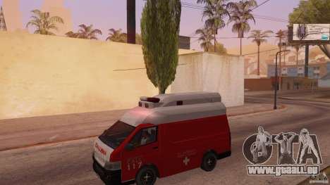 Toyota Hiace Philippines Red Cross Ambulance pour GTA San Andreas