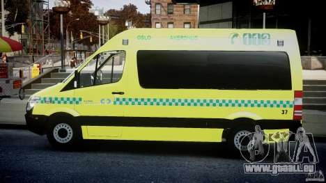 Mercedes-Benz Sprinter PK731 Ambulance [ELS] pour GTA 4
