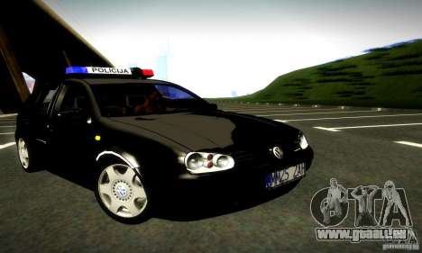 Volkswagen Golf Police pour GTA San Andreas