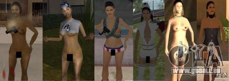 Copines nues MOD pour GTA San Andreas