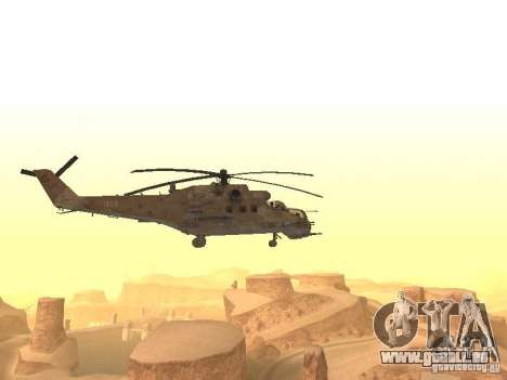 Mi-24p Desert Camo pour GTA San Andreas