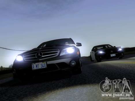 Mercedes-Benz C63 AMG 2010 pour GTA San Andreas