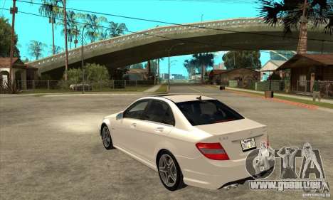 Mercedes-Benz C63 AMG 2010 pour GTA San Andreas