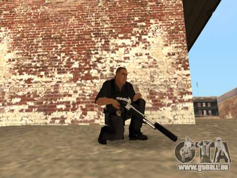 Chrome and Blue Weapons Pack für GTA San Andreas