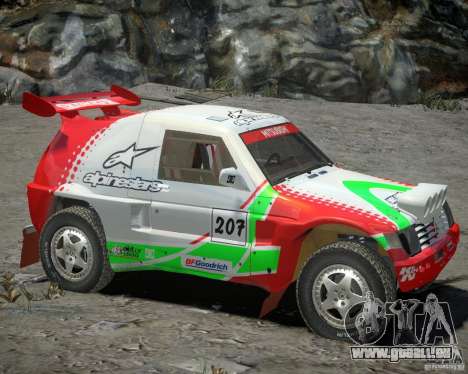 Mitsubishi Pajero Proto-Dakar EK86 Vinyl 2 für GTA 4