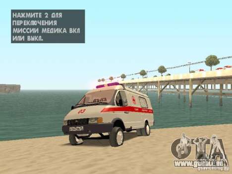 Gazelle 2705-Ambulanz für GTA San Andreas