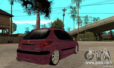 Peugeot 206 Suspen AR pour GTA San Andreas