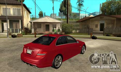 Mercedes-Benz C63 AMG 2010 pour GTA San Andreas