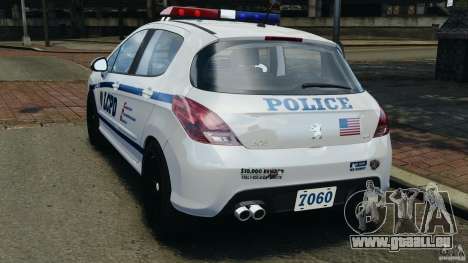 Peugeot 308 GTi 2011 Police v1.1 pour GTA 4