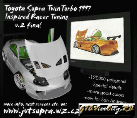 Toyota Supra TwinTurbo für GTA San Andreas