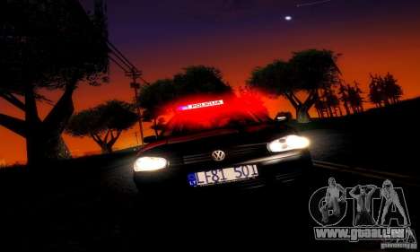 Volkswagen Golf Police pour GTA San Andreas