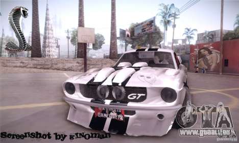Shelby GT500 für GTA San Andreas