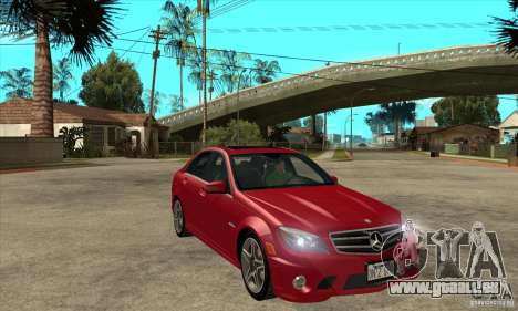 Mercedes-Benz C63 AMG 2010 pour GTA San Andreas