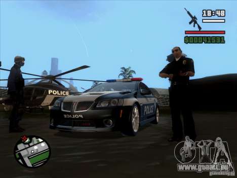 Pontiac G8 Police für GTA San Andreas
