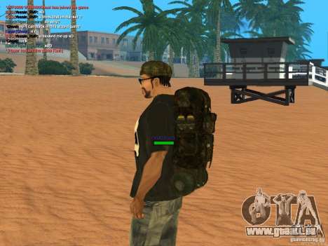 Military backpack für GTA San Andreas