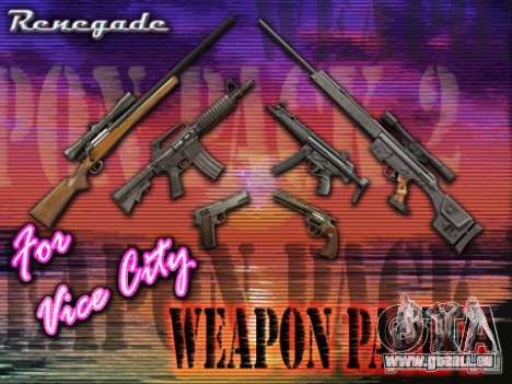Gunpack from Renegade pour GTA Vice City