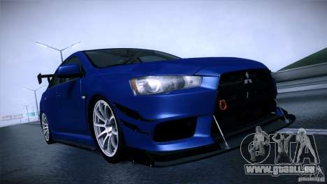 Mitsubishi Lancer Evolution X Tunable pour GTA San Andreas