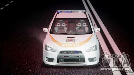 Mitsubishi Evolution X Police Car [ELS] für GTA 4