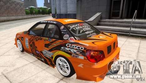 Subaru Impreza WRX STi GDB Team Orange pour GTA 4
