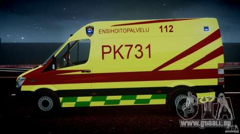 Mercedes-Benz Sprinter PK731 Ambulance [ELS] pour GTA 4