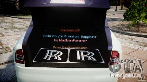Rolls Royce Phantom Sapphire Limousine Disco pour GTA 4
