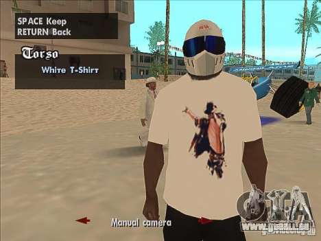 Ein T-shirt mit einem Bild von Michael Jackson für GTA San Andreas