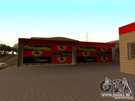 Der Ferrari-Garage in Dorothy für GTA San Andreas
