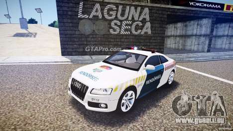 Audi S5 Hungarian Police Car white body pour GTA 4