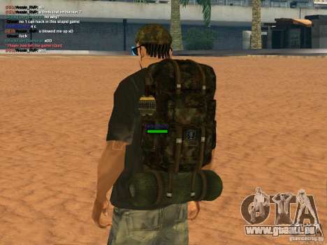 Military backpack für GTA San Andreas