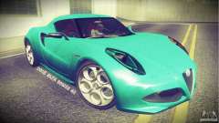 Alfa Romeo 4C V1.0 2013 pour GTA San Andreas