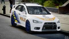 Mitsubishi Evolution X Police Car [ELS] für GTA 4